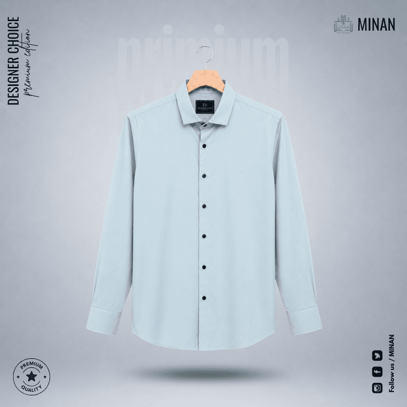 Skyline Sage Full Sleeve Solid Shirt