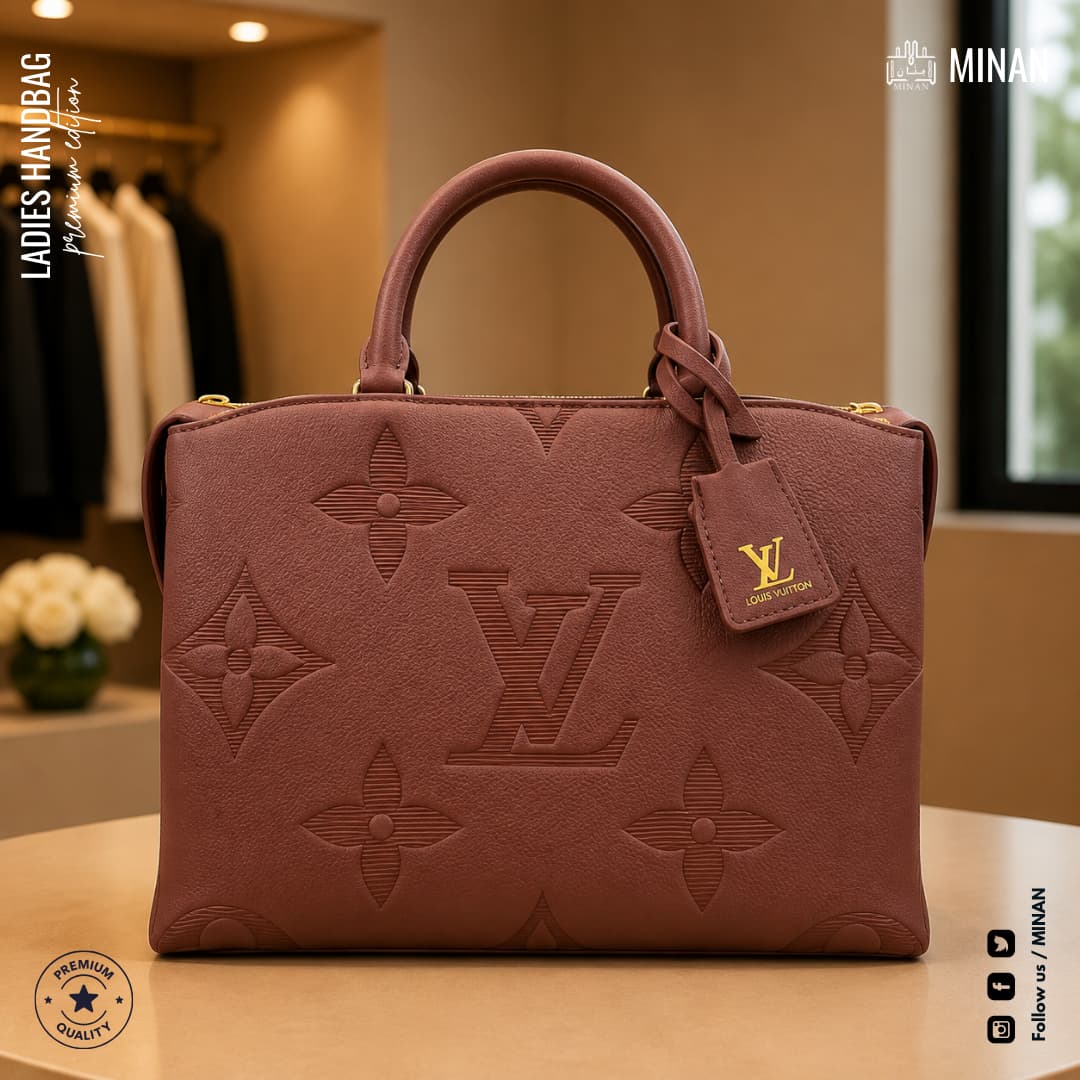 Terracotta Embossed Structured Tote