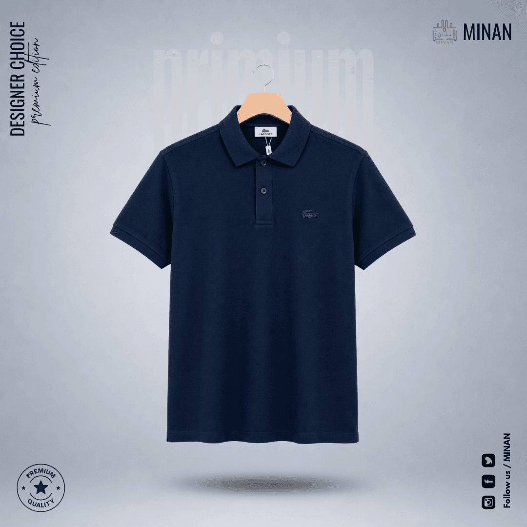 Navy Classic Pique Polo Shirt