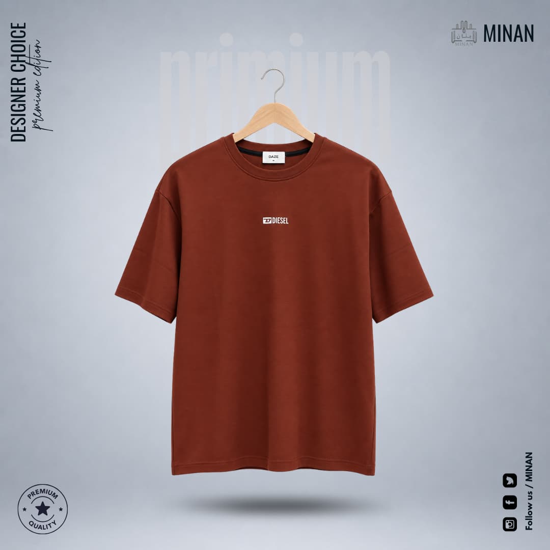 Rust Terracotta Oversized Essential Tee